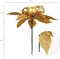 Set of 12: Sparkling Gold Glitter Poinsettia Picks with 3 Ornament Balls | Festive Accents | Christmas Picks | Party & Event | Home & Office Decor, 2024 Christmas Collection, Floral Home by Artificial Flowers